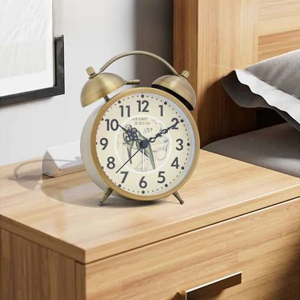 Vintage Glockenwecker im Antik-Look batteriebetrieben