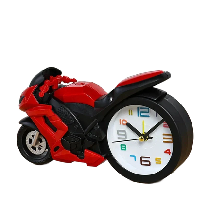 Kinderwecker für Jungen im Motorrad-Design