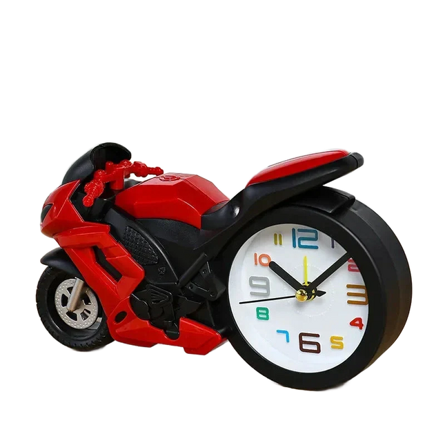 Kinderwecker für Jungen im Motorrad-Design