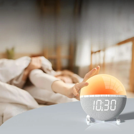 Lichtwecker mit Sonnenaufgang Simulation digital