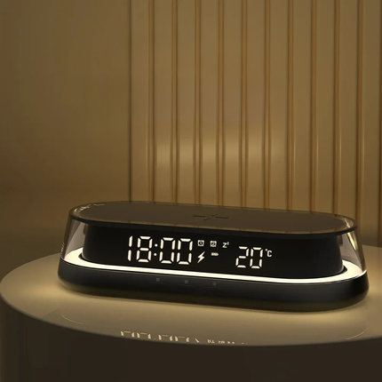 Lichtwecker mit kabelloser Qi-Ladefunktion