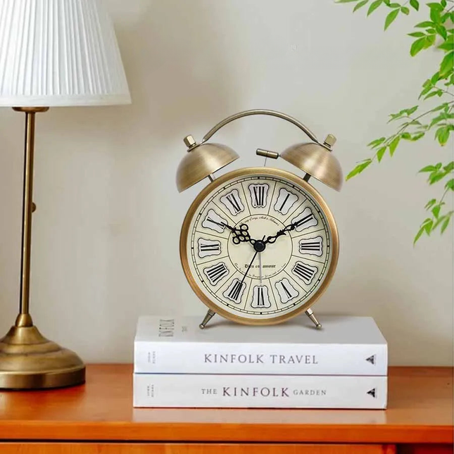 Vintage Glockenwecker im Antik-Look batteriebetrieben