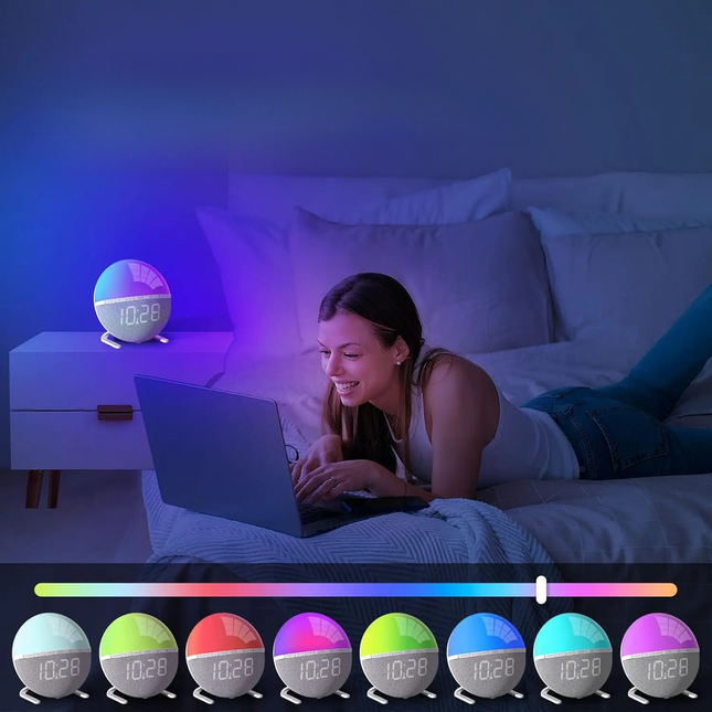 Lichtwecker mit Sonnenaufgang Simulation digital