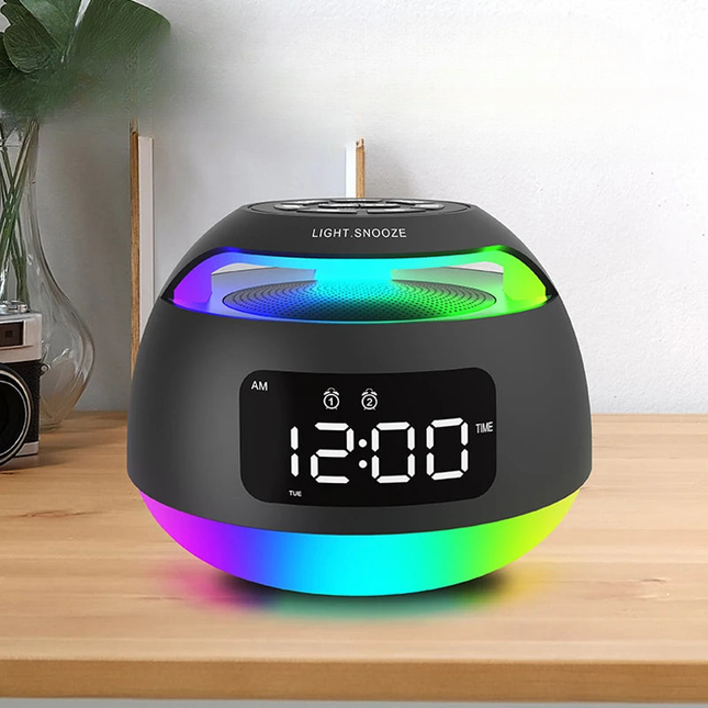 Bluetooth Radiowecker mit buntem RGB-Licht