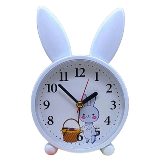 Analoger Kinderwecker im süßen Hasen-Design