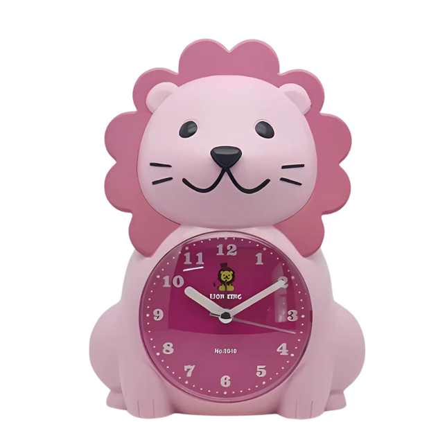 Analoger Kinderwecker im süßen Löwen-Design