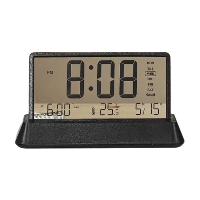 Digitaler Tischwecker mit LCD Temperaturanzeige