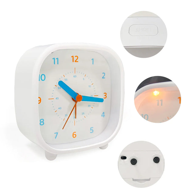 Moderner analoger Wecker für Schulkinder
