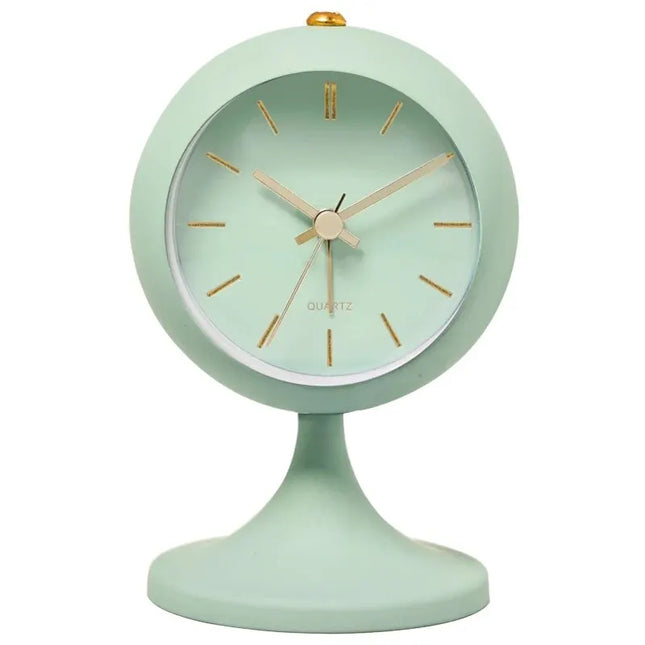 Vintage Tischwecker rund auf Standfuß