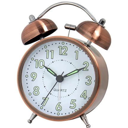 Vintage Glockenwecker mit floralem Zifferblatt