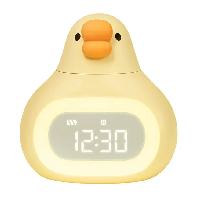 Kinderwecker Ente mit digitalem Nachtlicht