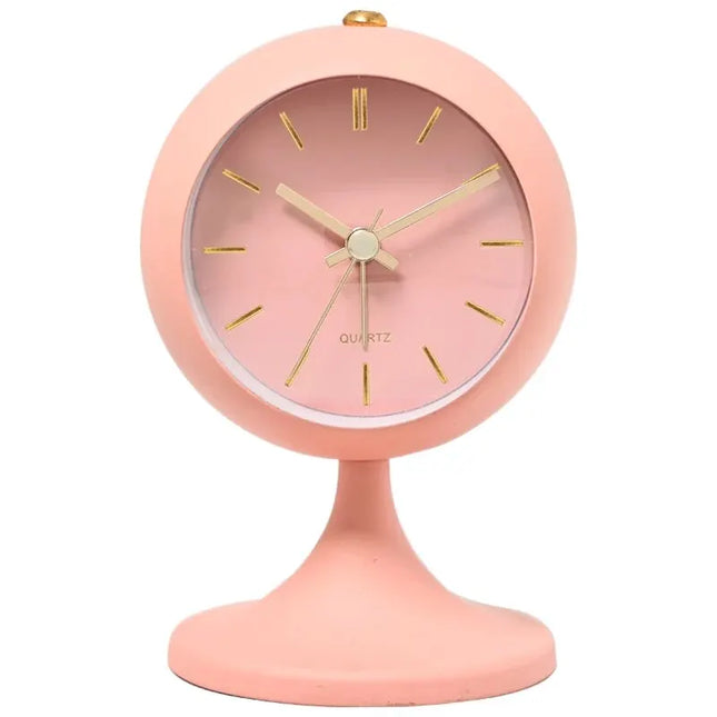 Vintage Tischwecker rund auf Standfuß