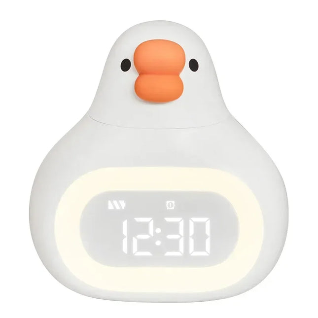 Kinderwecker Ente mit digitalem Nachtlicht