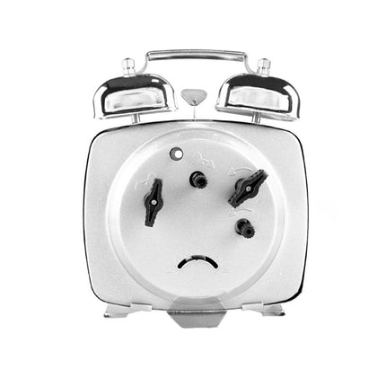 Quadratischer mechanischer Wecker im Retro-Look