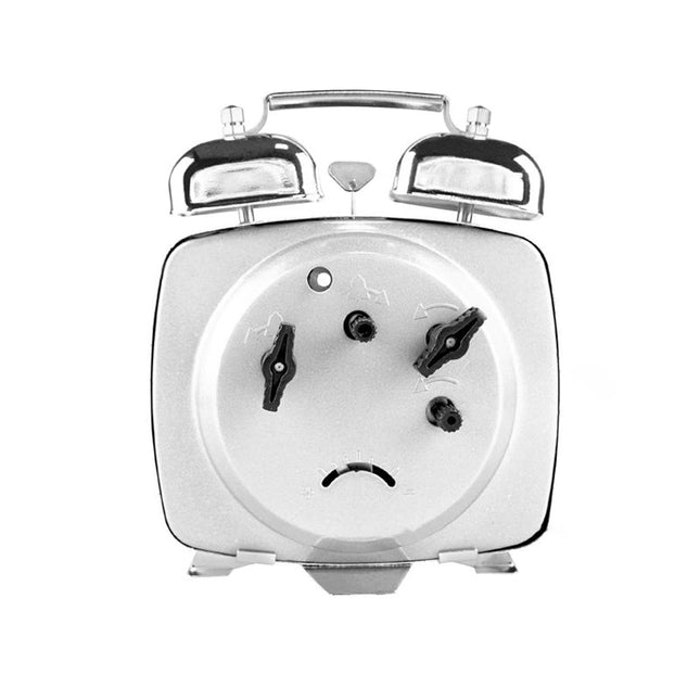 Quadratischer mechanischer Wecker im Retro-Look