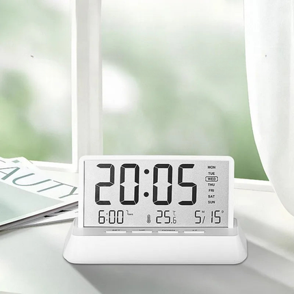 Digitaler Tischwecker mit LCD Temperaturanzeige