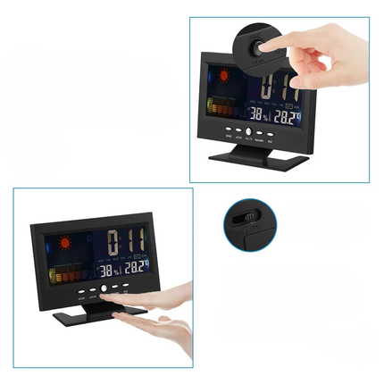 Digitaler Wecker mit Kalender und Temperatur