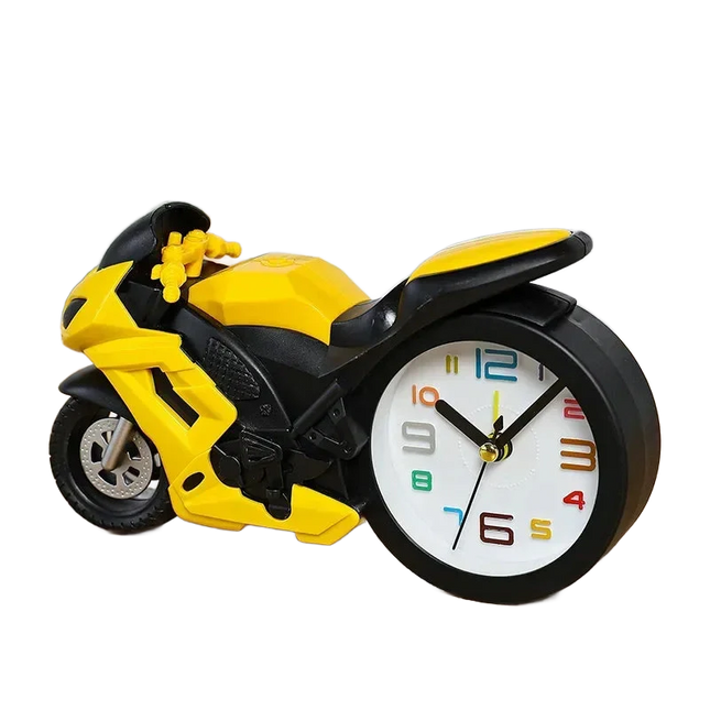 Kinderwecker für Jungen im Motorrad-Design