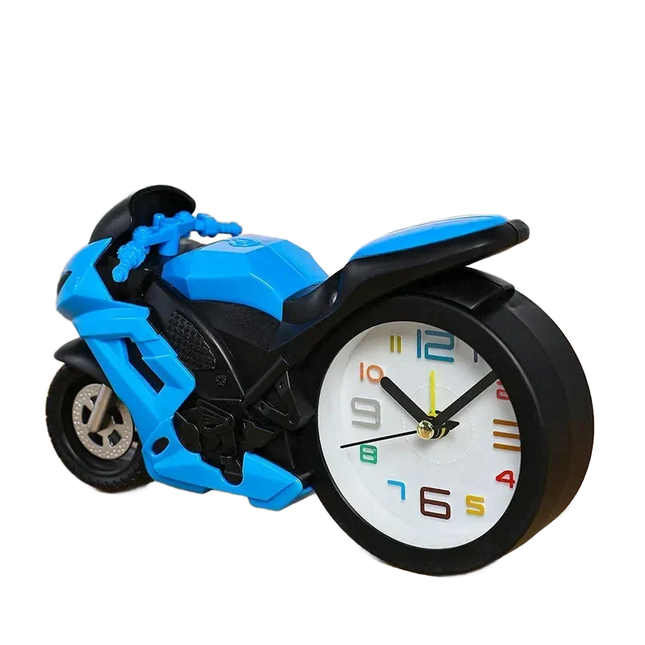 Kinderwecker für Jungen im Motorrad-Design