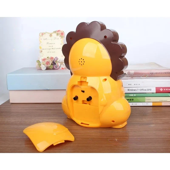 Analoger Kinderwecker im süßen Löwen-Design
