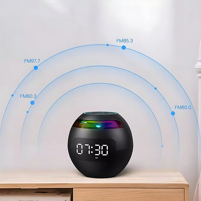 Radiowecker mit RGB Stimmungslicht und Bluetooth