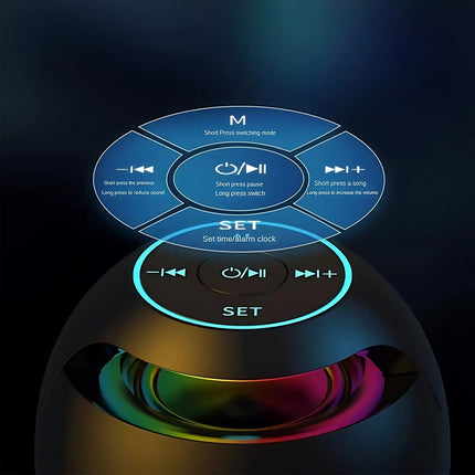 Radiowecker mit RGB Stimmungslicht und Bluetooth