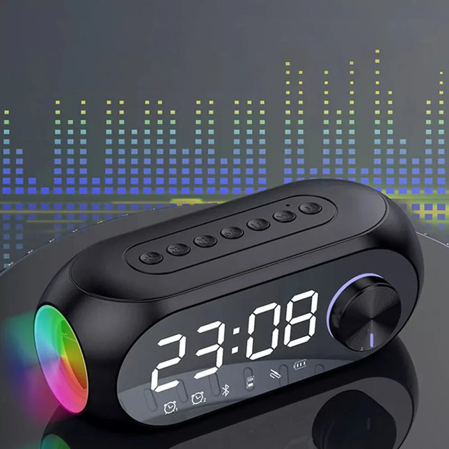 Radiowecker mit Bluetooth Lautsprecher und Licht
