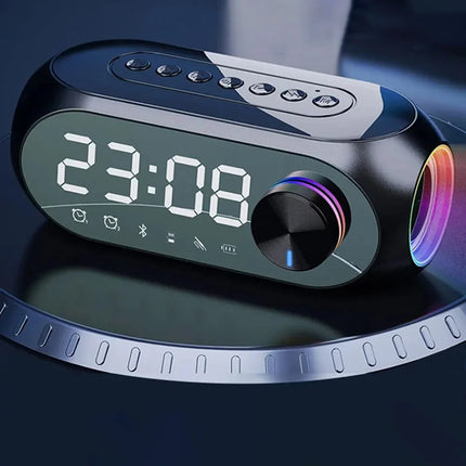 Radiowecker mit Bluetooth Lautsprecher und Licht