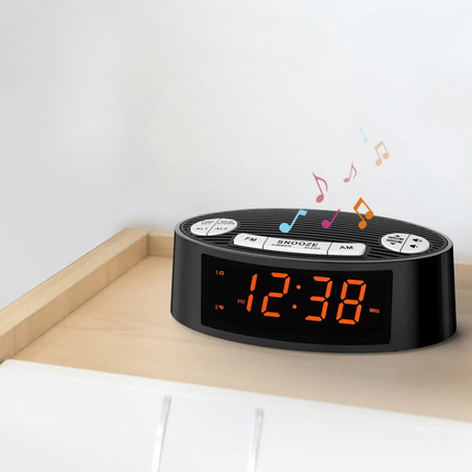 Digitaler Radiowecker mit großer LED-Anzeige