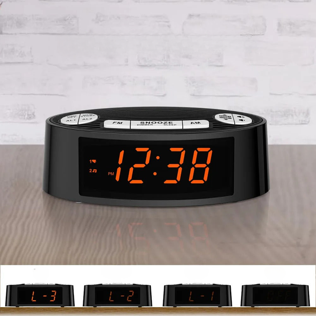 Digitaler Radiowecker mit großer LED-Anzeige