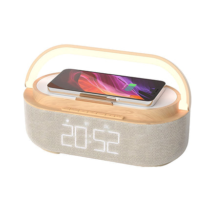 Radiowecker mit Lampe und kabellosem Laden