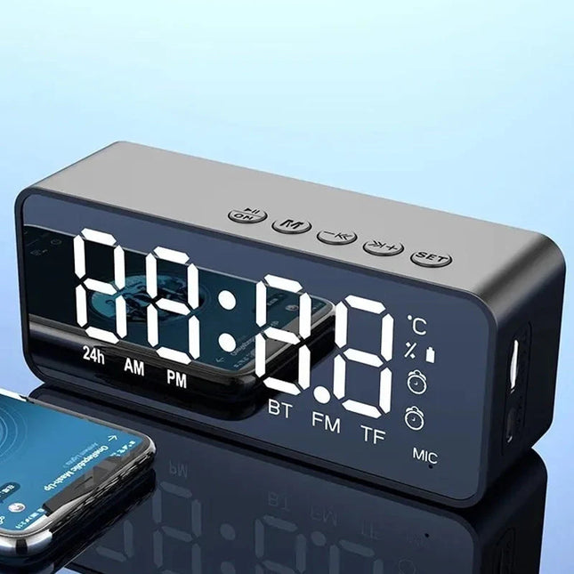 Radiowecker mit Akku und Bluetooth Lautsprecher