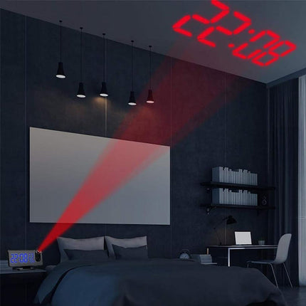 Moderner Projektionswecker mit Spiegel-Display