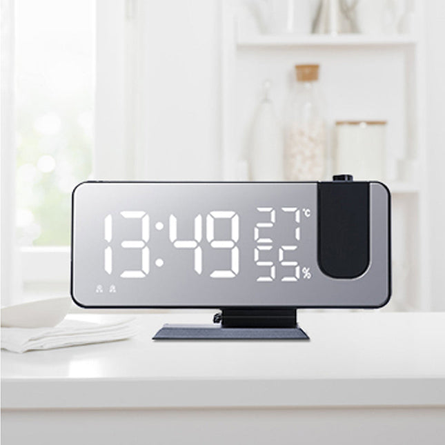 Projektionswecker mit Temperatur und Luftfeuchtigkeit