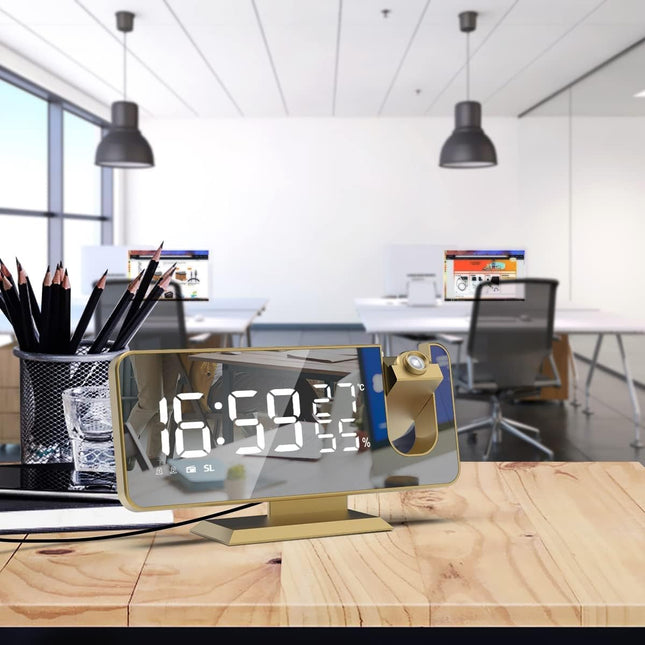 Moderner Design Projektionswecker mit Spiegel