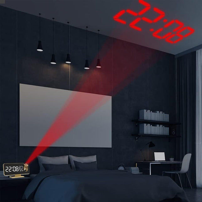 Moderner Design Projektionswecker mit Spiegel