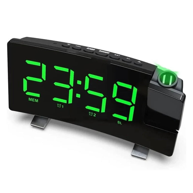 Projektionswecker mit USB-Ladeanschluss für Handy