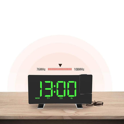 Projektionswecker mit USB-Ladeanschluss für Handy