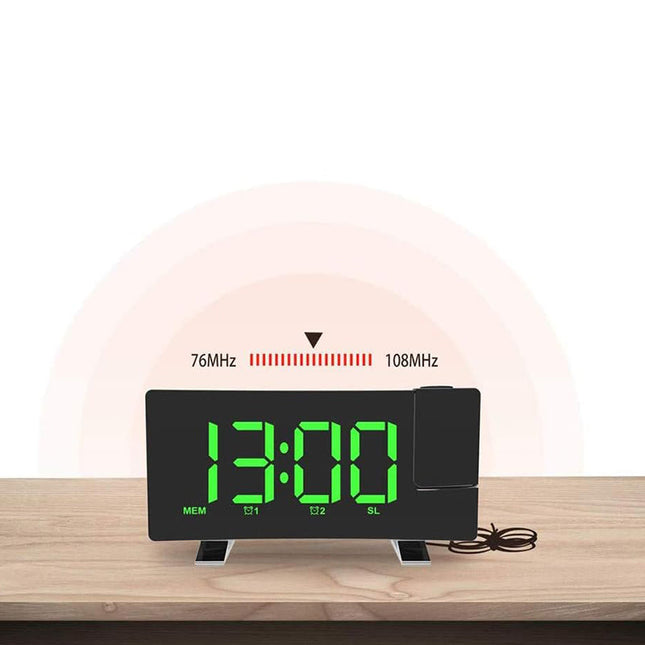 Projektionswecker mit USB-Ladeanschluss für Handy