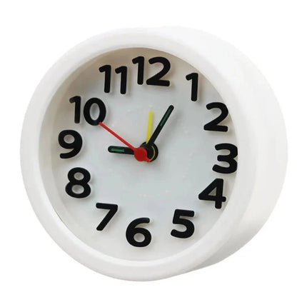 Kleiner runder Analogwecker batteriebetrieben