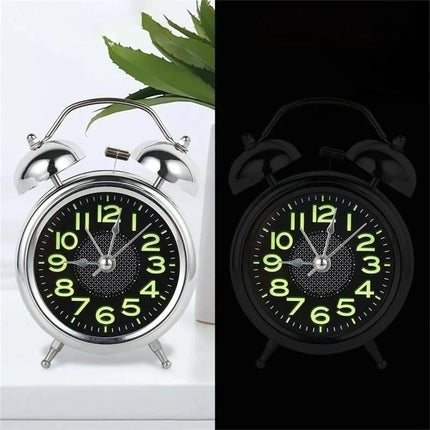 Doppelglockenwecker mit leuchtenden Ziffern