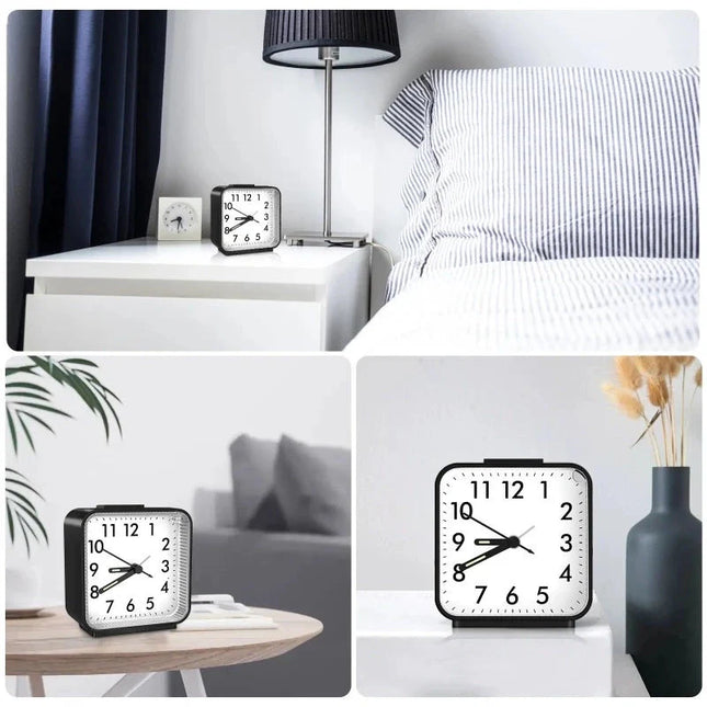 Analoger Quarzwecker mit Leuchtzeigern