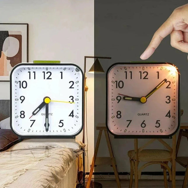 Lautloser analoger Wecker für Schlafzimmer