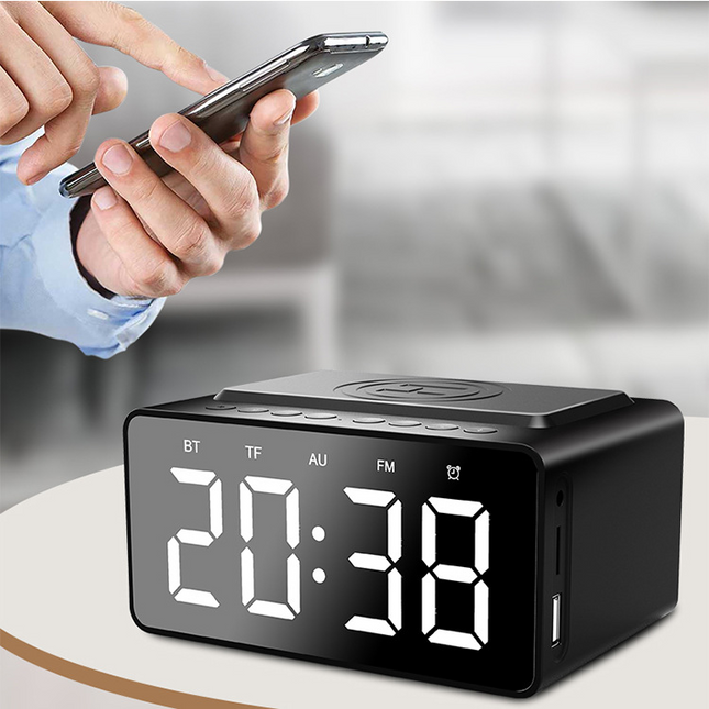 Digitalwecker mit Bluetooth Lautsprecher und Radio