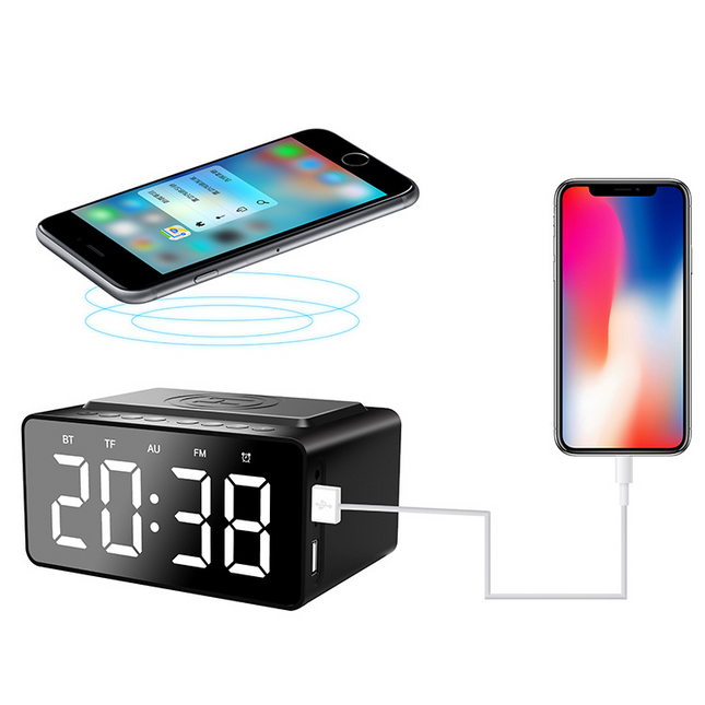 Digitalwecker mit Bluetooth Lautsprecher und Radio