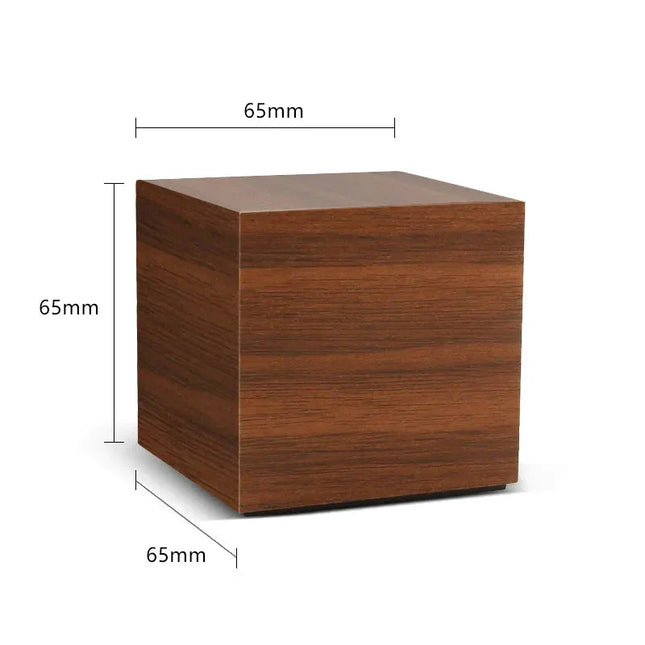 Digitaler Holzwürfel Wecker mit LED
