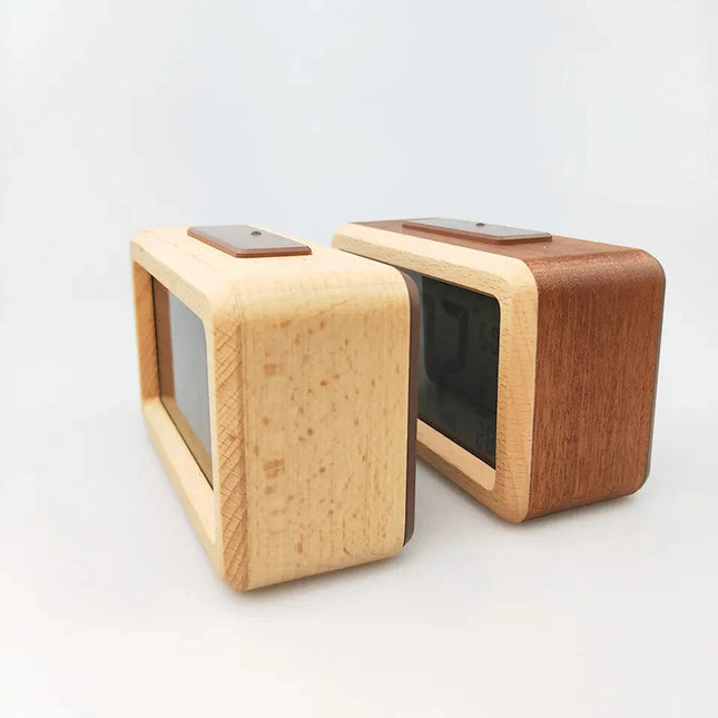 Digitaler Holzwecker mit Temperaturanzeige