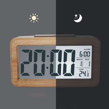 Digitaler Holzwecker mit Temperaturanzeige