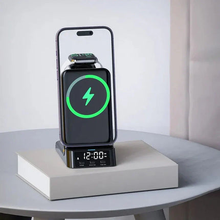 Wecker mit Induktions-Ladestation für Smartphone