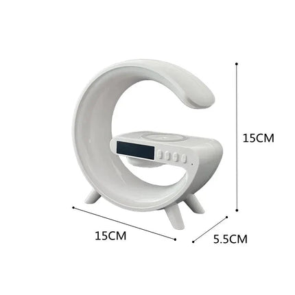 Nachttischlampe mit Wecker und Induktionsladung